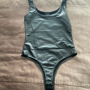 Alloy Apparel Tall faux leather bodysuit